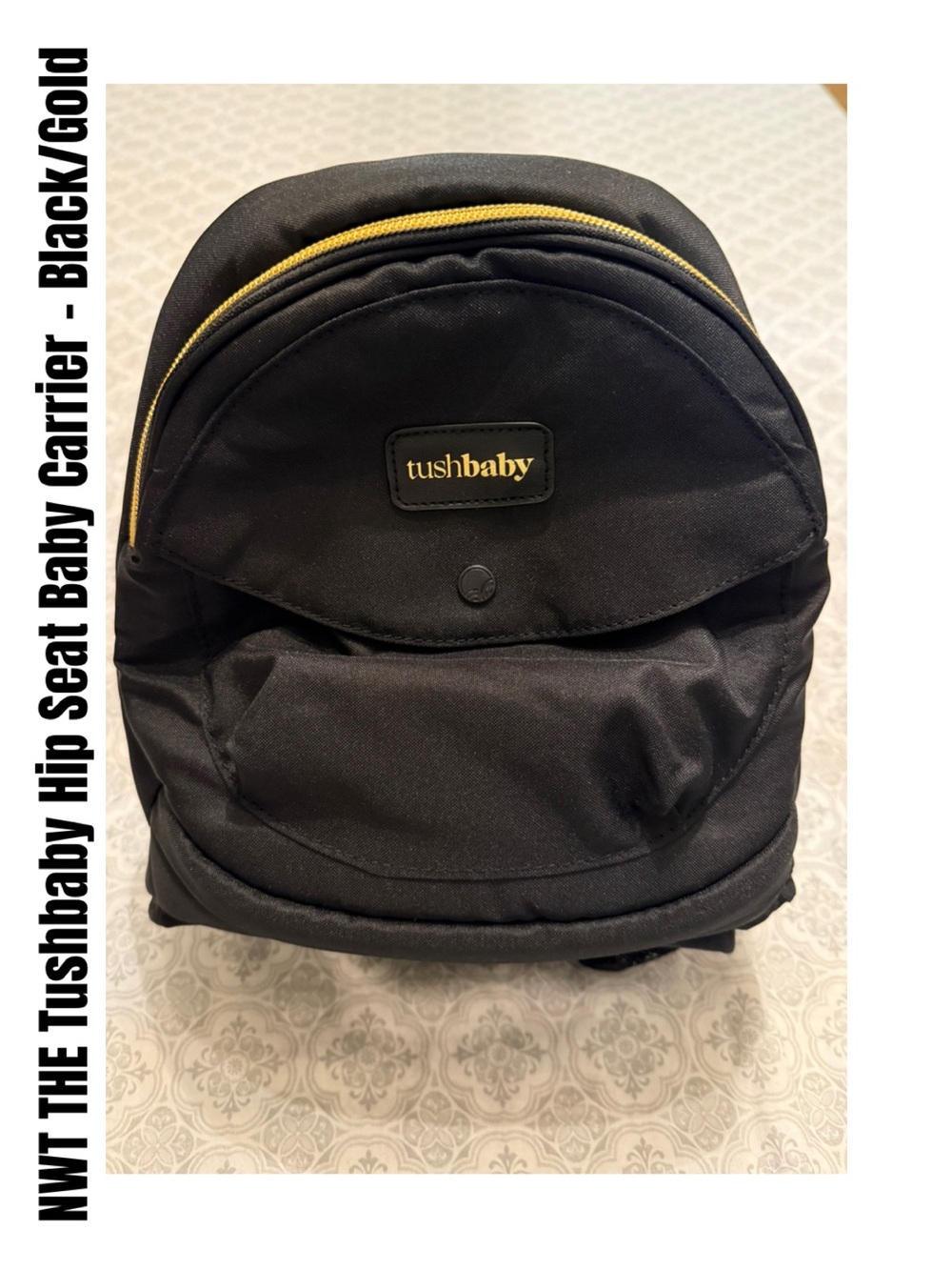 The Tushbaby™ Hip Carrier Black/Gold